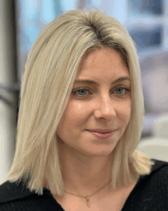 gleaming blonde Hertford Hair Salon